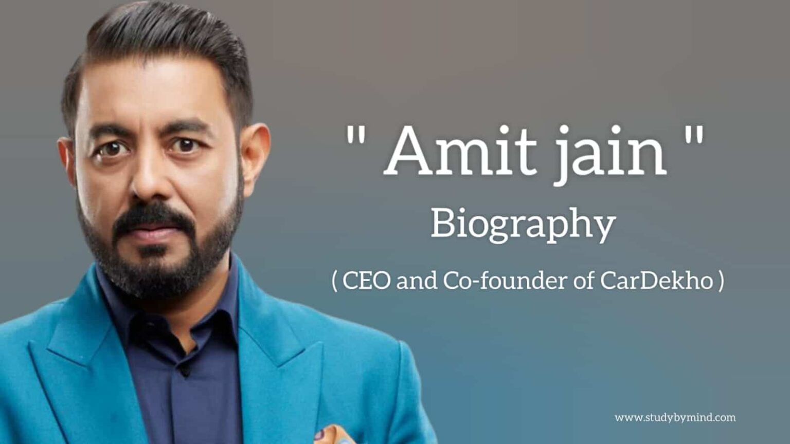 Amit Jain Biography In English CEO And Co Founder Of CarDekho Group