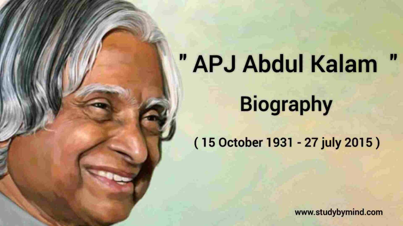 apj abdul kalam biography 1000 words