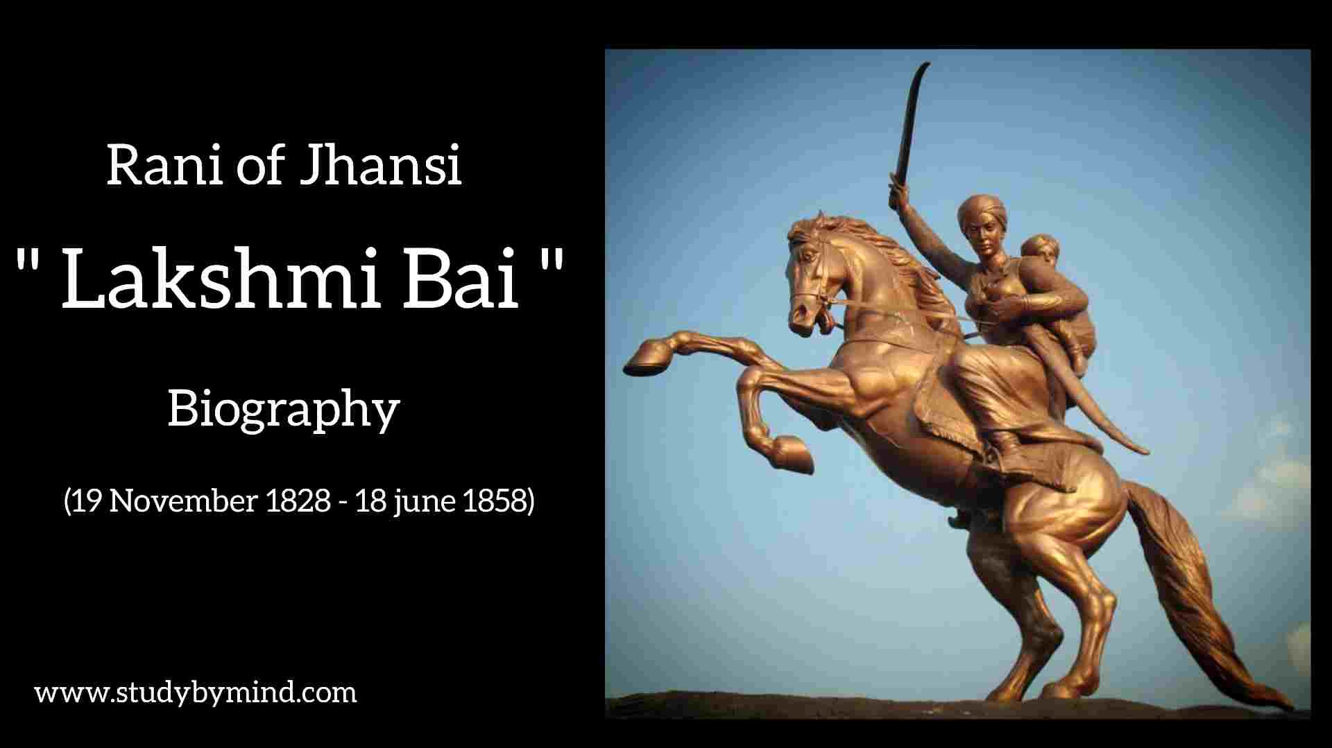 biography of rani laxmi bai in hindi in short