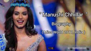 Read more about the article Manushi Chillar Biography (Miss World 2017)