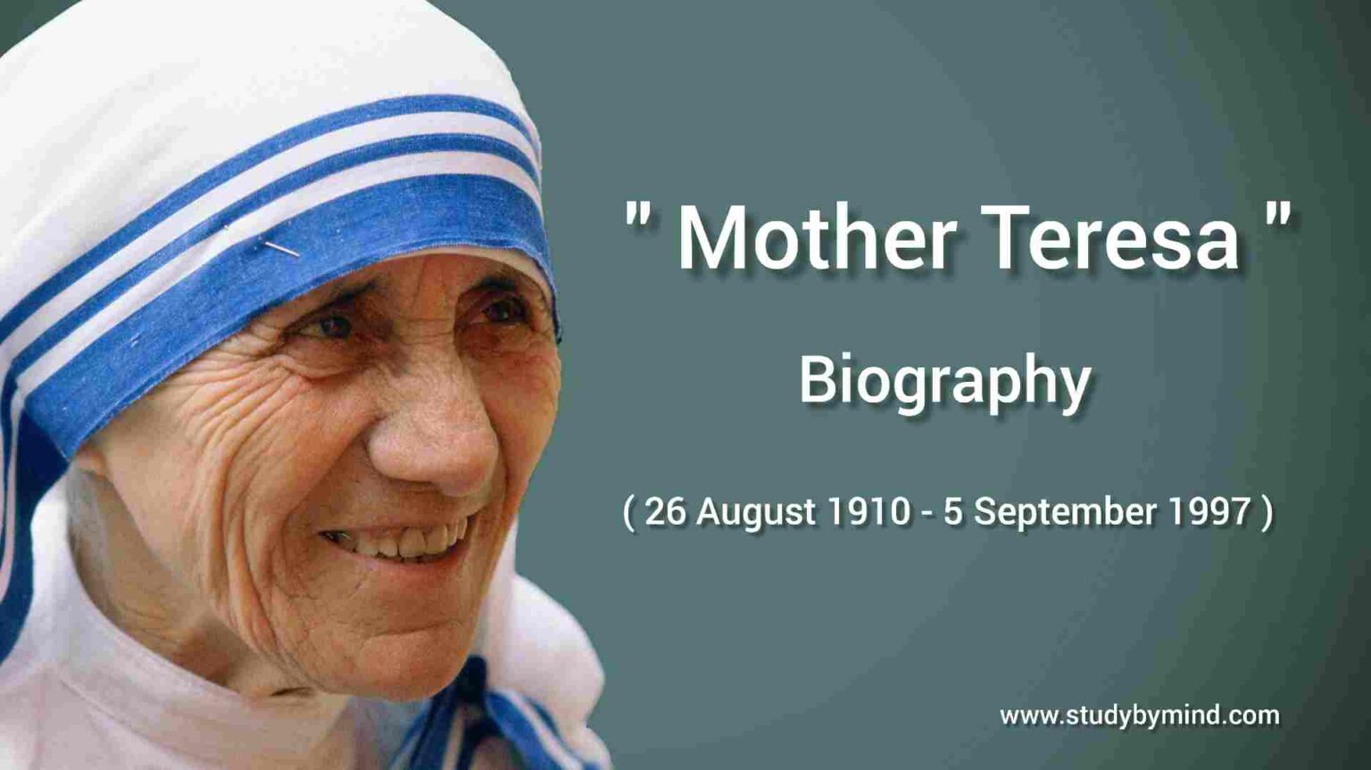 write a short biography of mother teresa