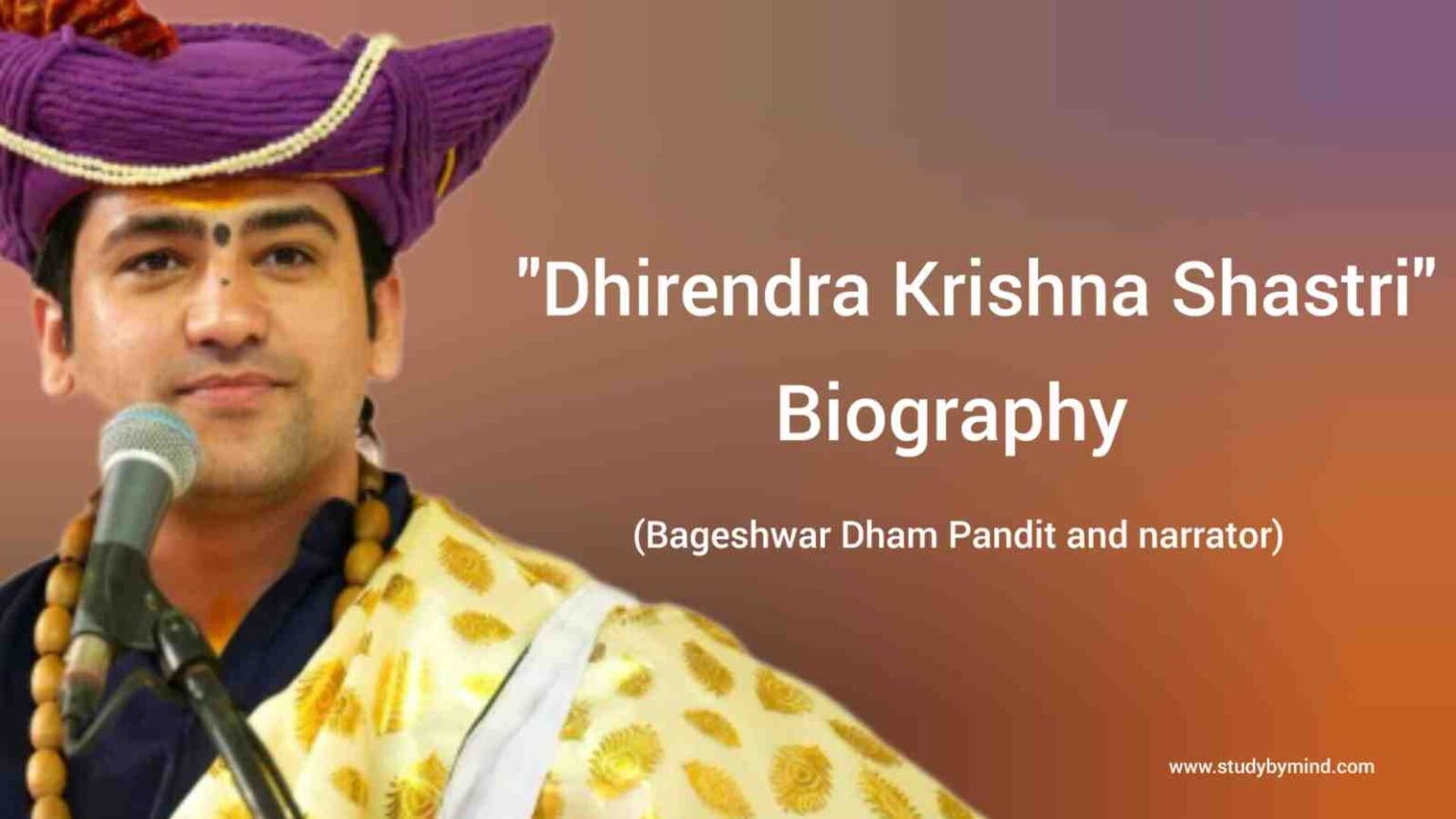 Dhirendra Krishna Shastri Biography In English (Bageshwar Dham Pandit ...