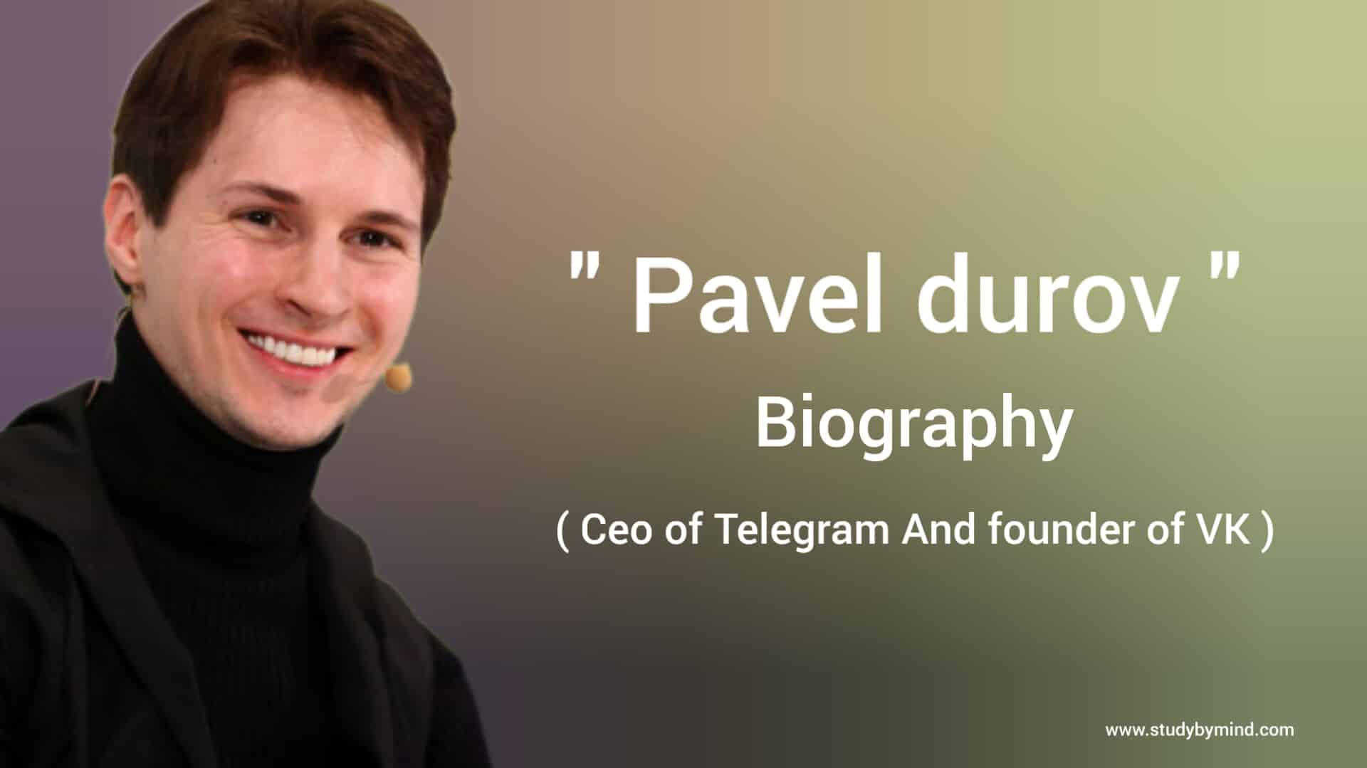 Read more about the article Pavel durov biograpgy in english ( founder and CEO of telegram ) founder of Vk app , networth, age