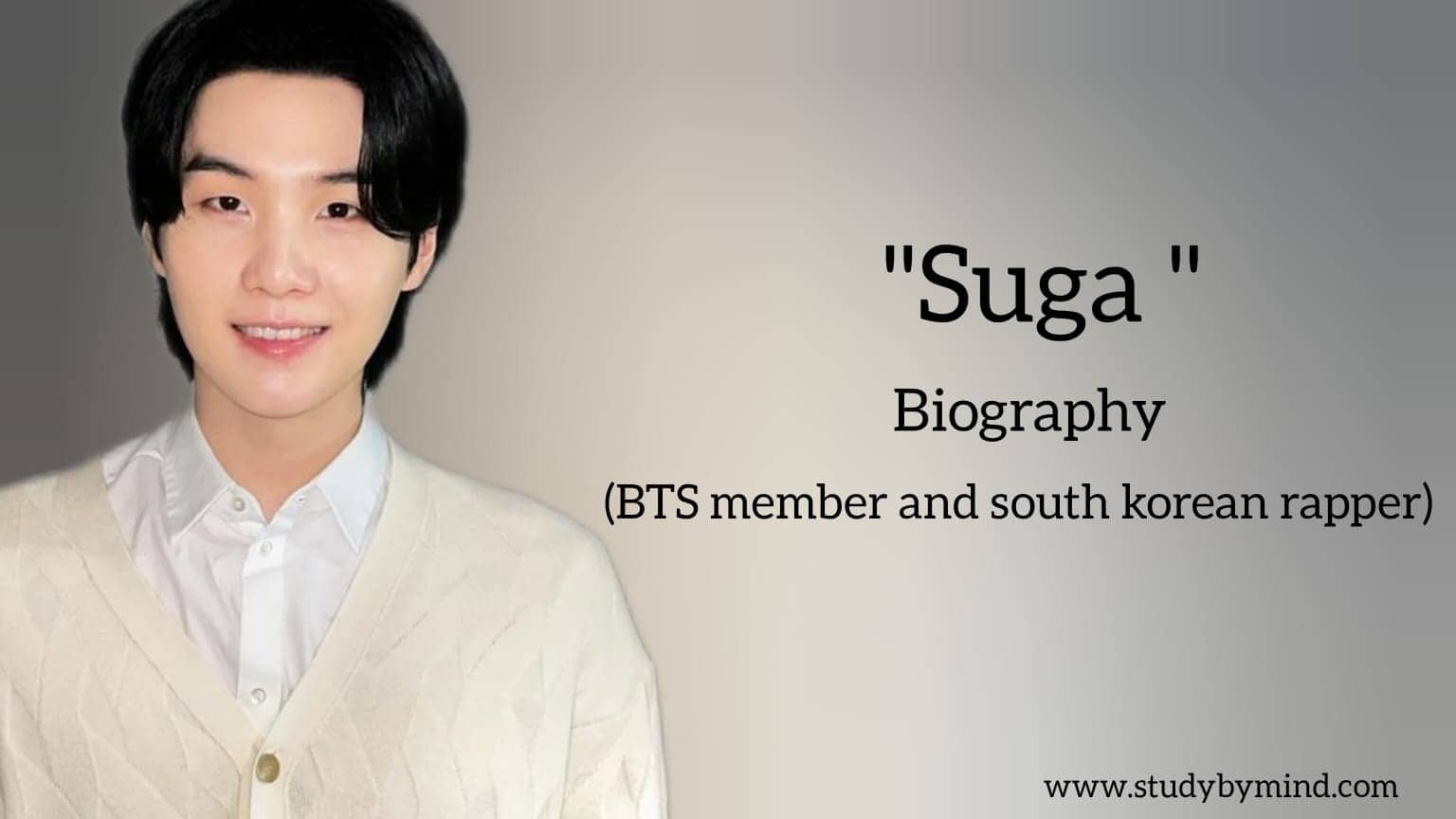 You are currently viewing Min Yoongi Suga Biography in english (BTS Member and rapper) Age, Net Worth