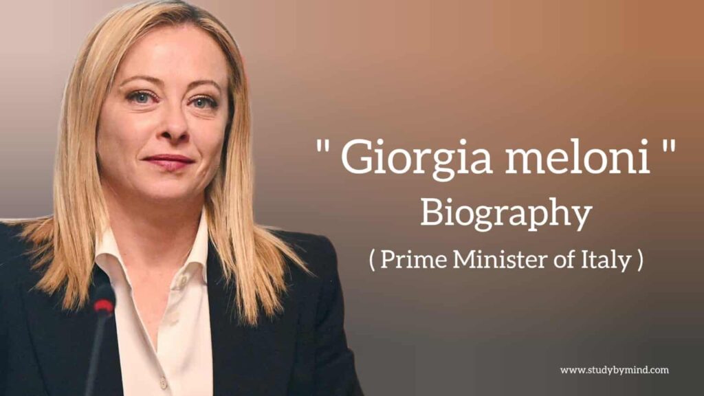 Giorgia Meloni Biography in English (Prime Minister of Italy)