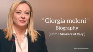 Read more about the article Giorgia Meloni Biography in English (Prime Minister of Italy)