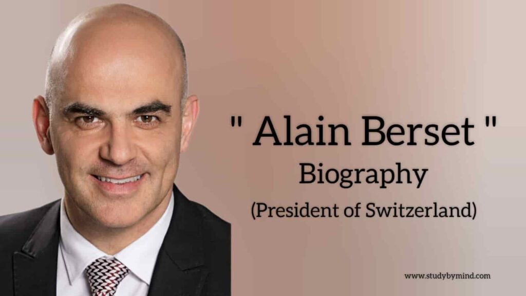 Alain Berset biography in english (President of Switzerland)