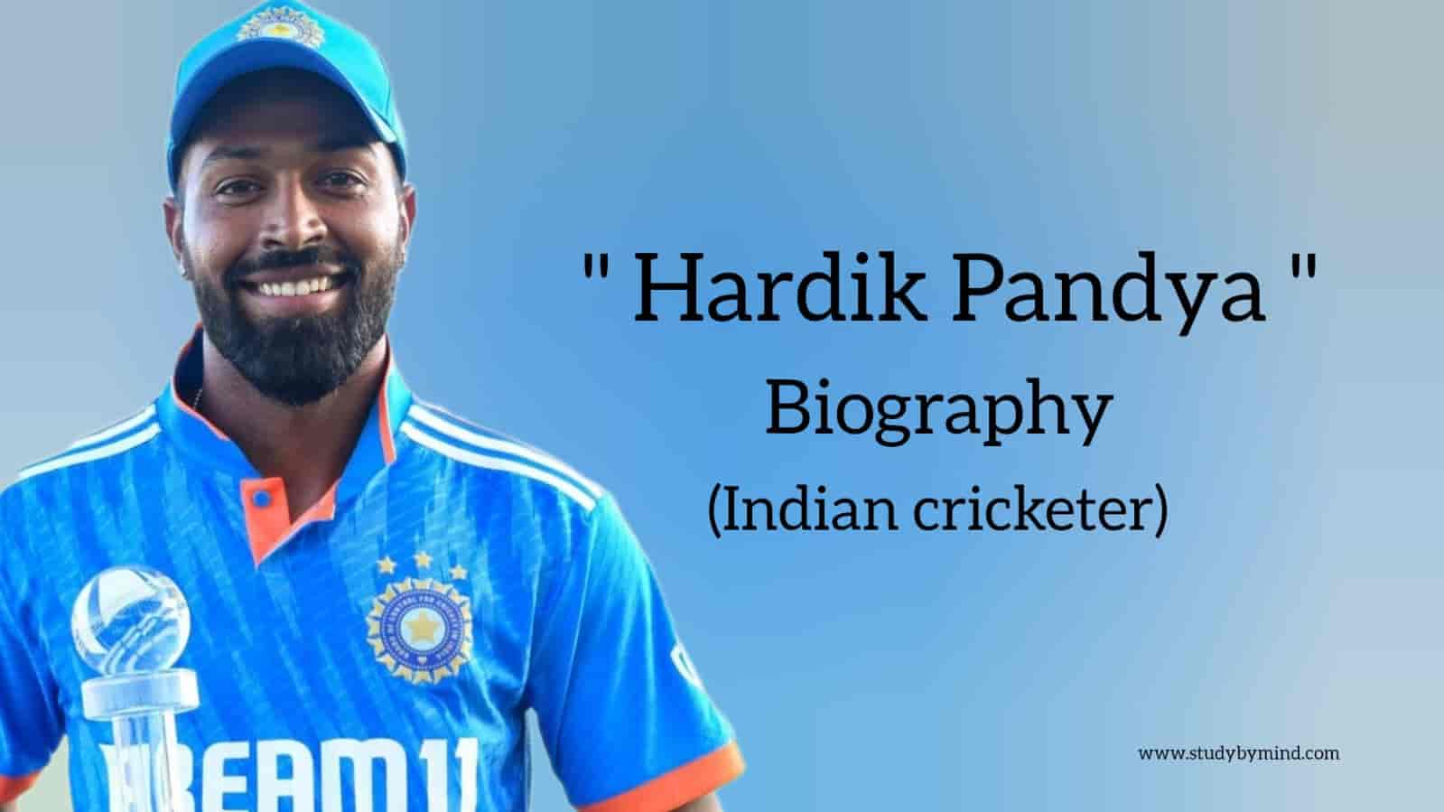 Read more about the article Hardik pandya biography in english (Indian Cricketer)