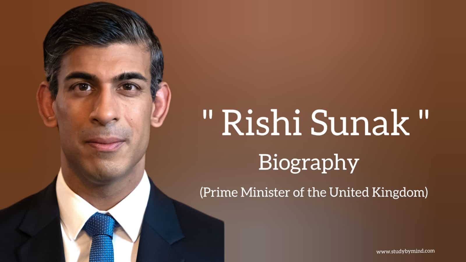 Read more about the article Rishi sunak biography in english (Prime Minister of the United Kingdom)