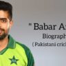 Babar azam biography in english (Pakistani Cricketer)