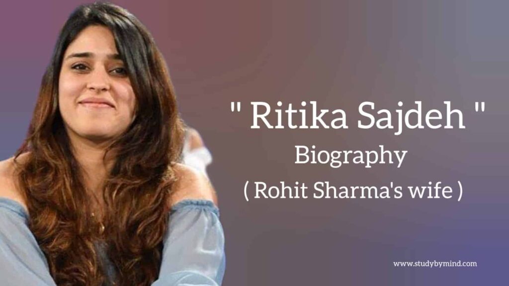 Ritika sajdeh biography in english Rohit Sharmas Wife 1