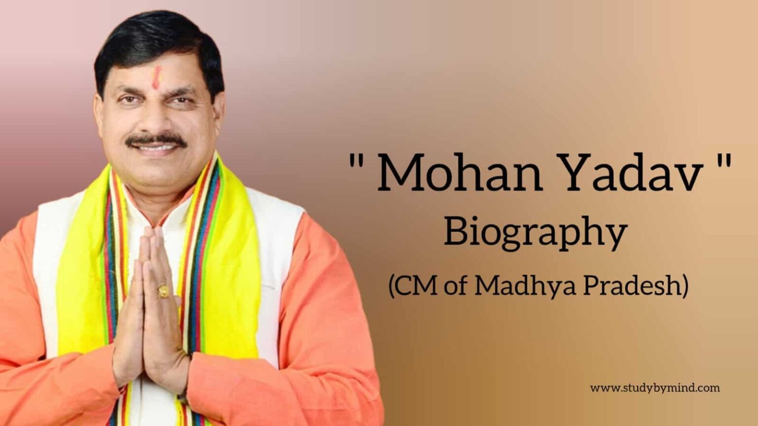 Mohan yadav biography in english (Chief Minister of Madhya Pradesh ...