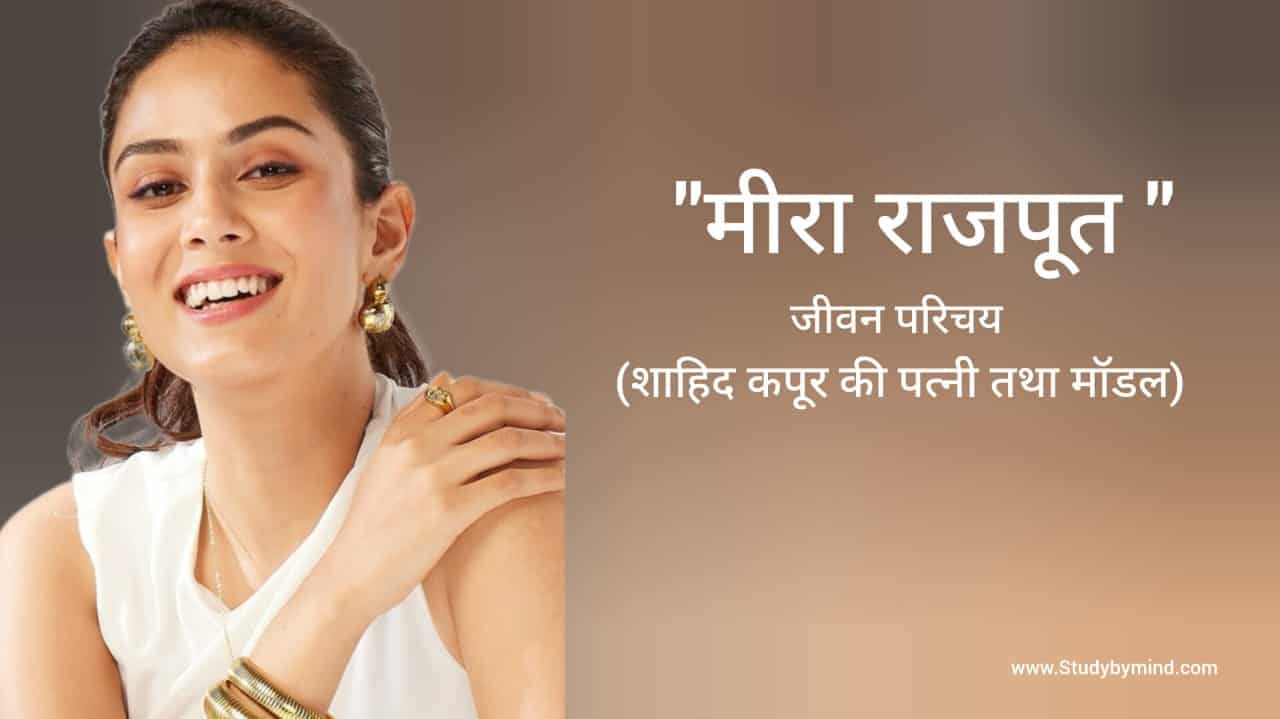 Read more about the article मीरा राजपूत जीवन परिचय Mira Rajput biography in hindi (शाहिद कपूर की पत्नी)