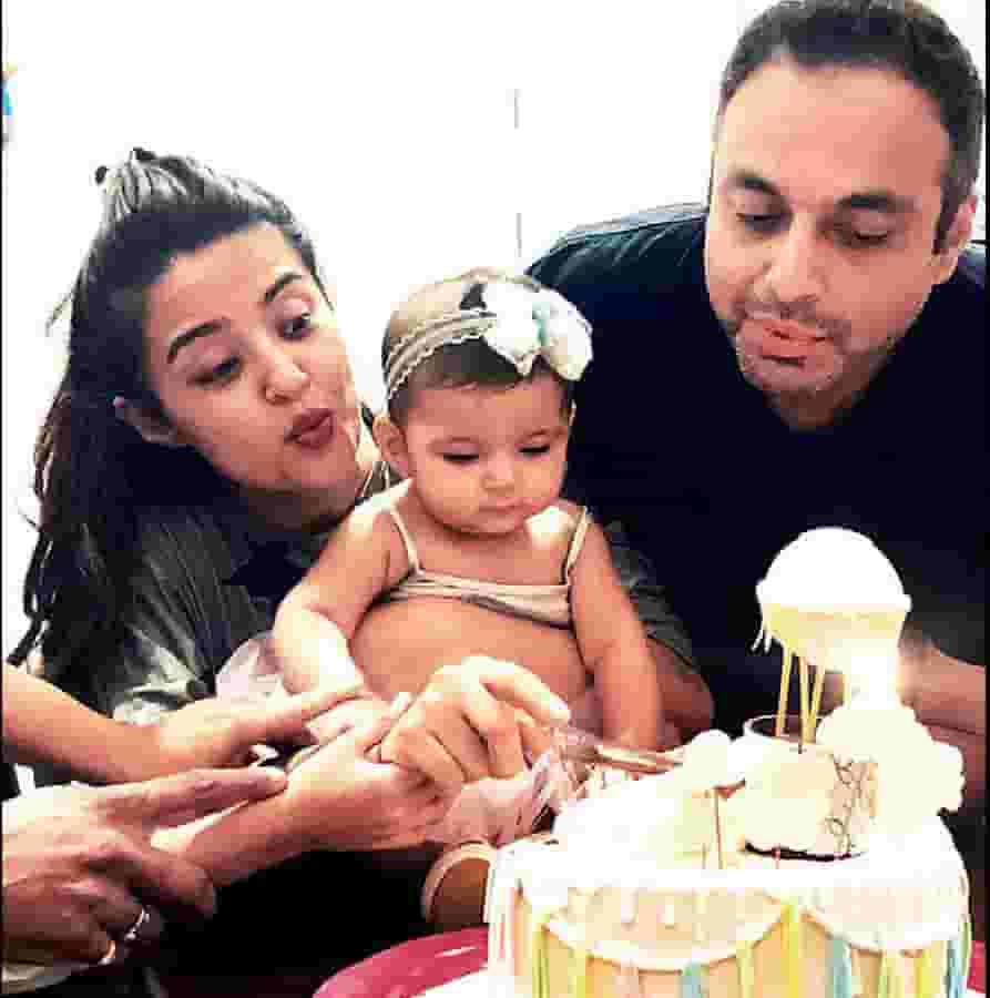 Surveen chawla family photo