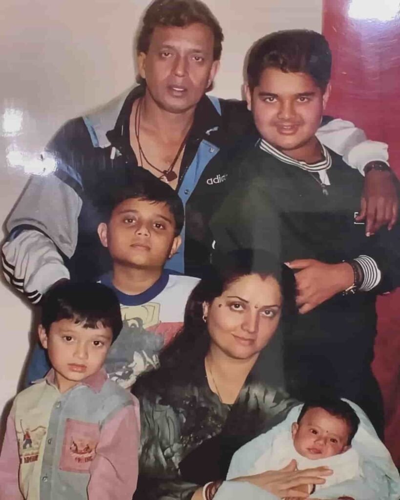 Mithun Chakraborty family photo